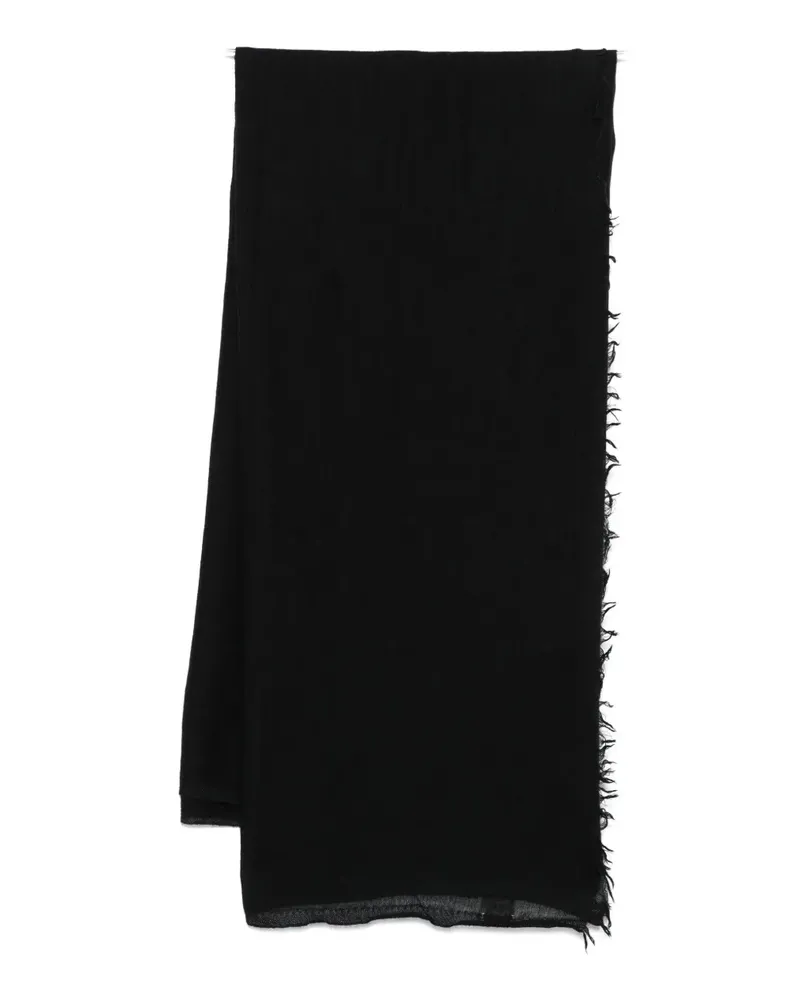 Destin Ausgefranster Schal - Schwarz Schwarz