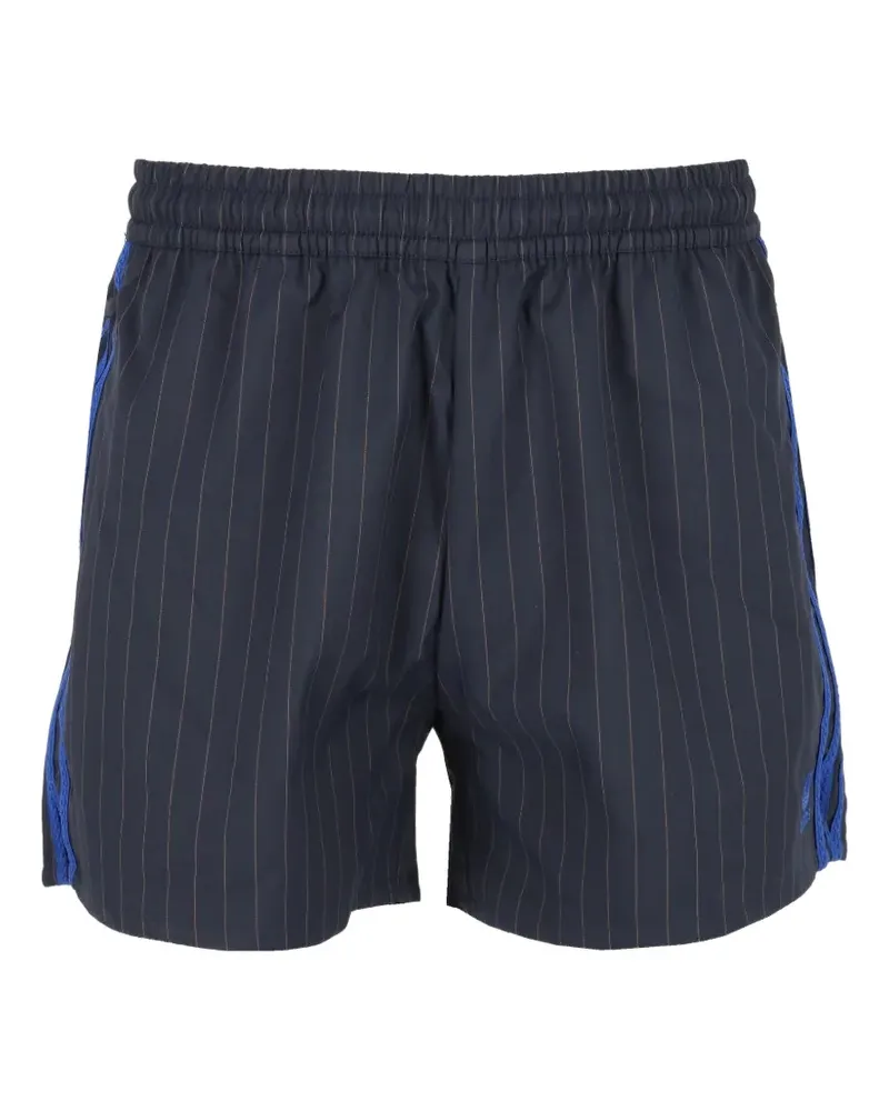 adidas x Wales Bonner pinstripe shorts - Blau Blau