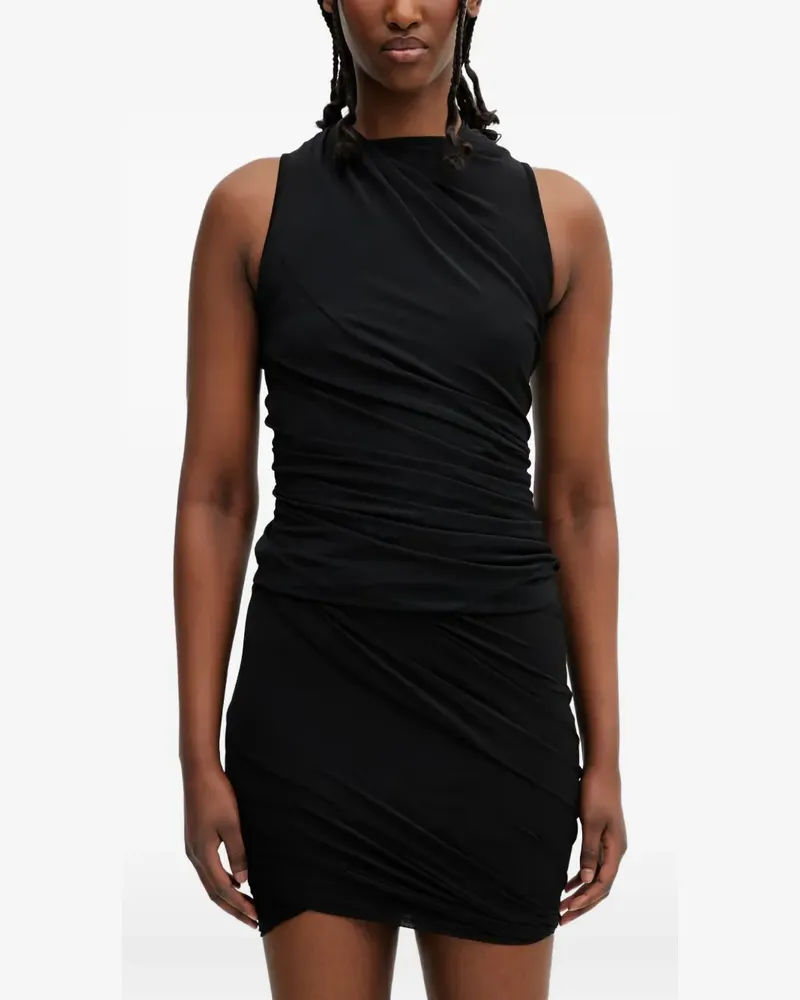 Rick Owens Lilies Luna draped sleeveless top - Schwarz Schwarz