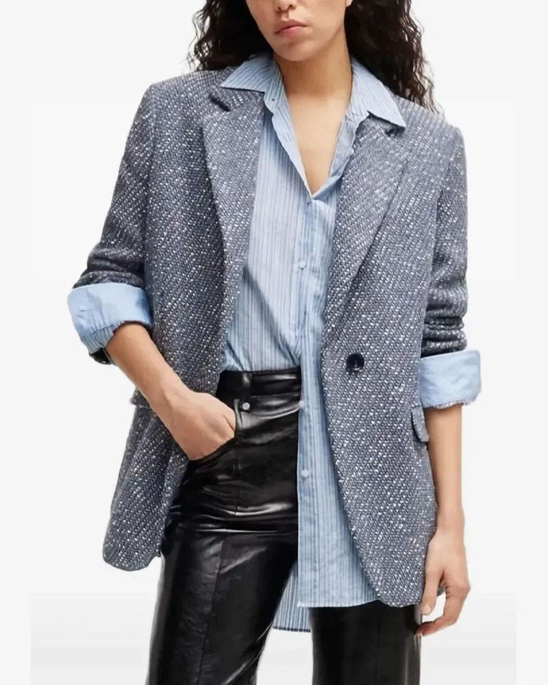 HUGO BOSS Gestreiftes Hemd - Blau Blau