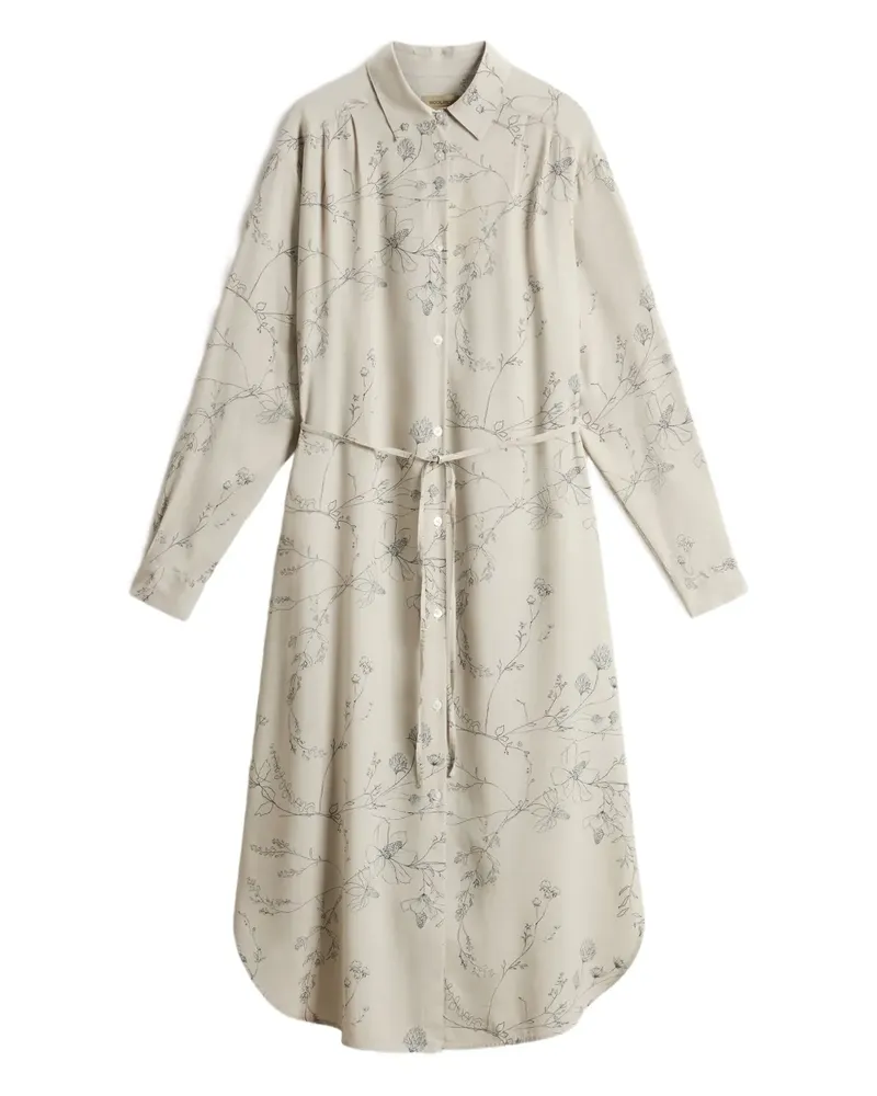 Woolrich Hemdkleid mit Blumen-Print - Nude Nude
