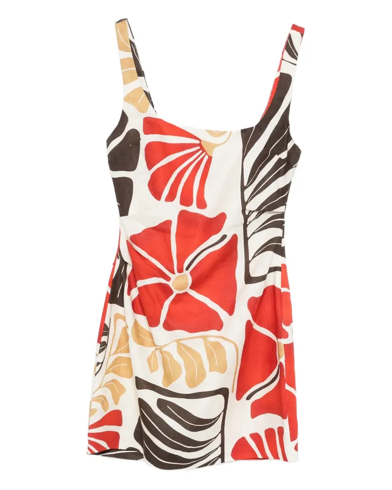 SIR Julietta Minikleid mit eckigem Ausschnitt - Rot Rot