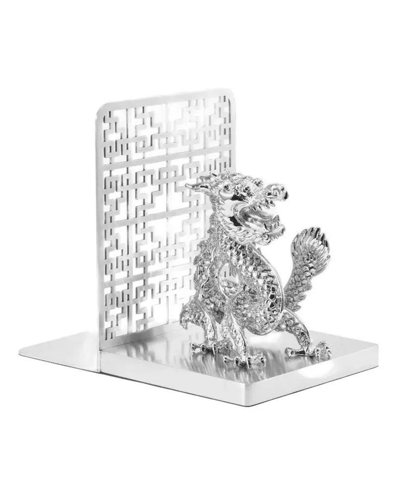 Shanghai Tang Dragon bookend - Silber Silber