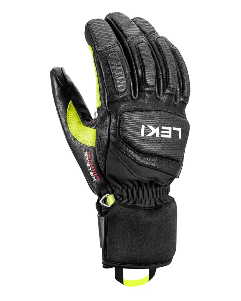 Leki Handschuhe mit Logo-Print - Schwarz Schwarz