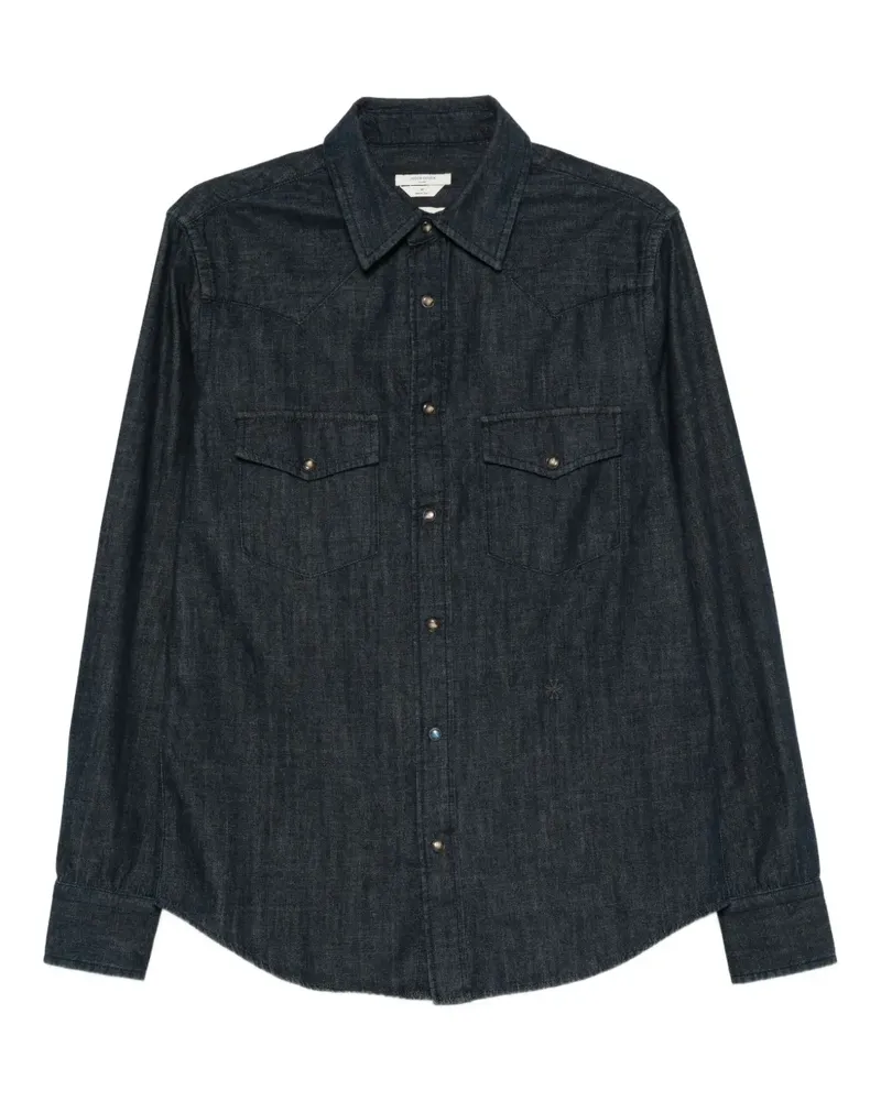 Jacob Cohën Jeanshemd mit Klappentasche - Blau Blau
