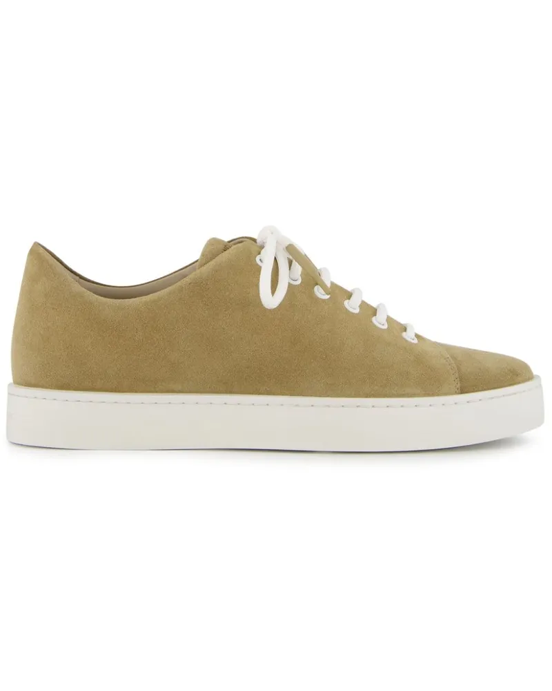 Manolo Blahnik Semanado Sneakers aus Wildleder - Nude Nude