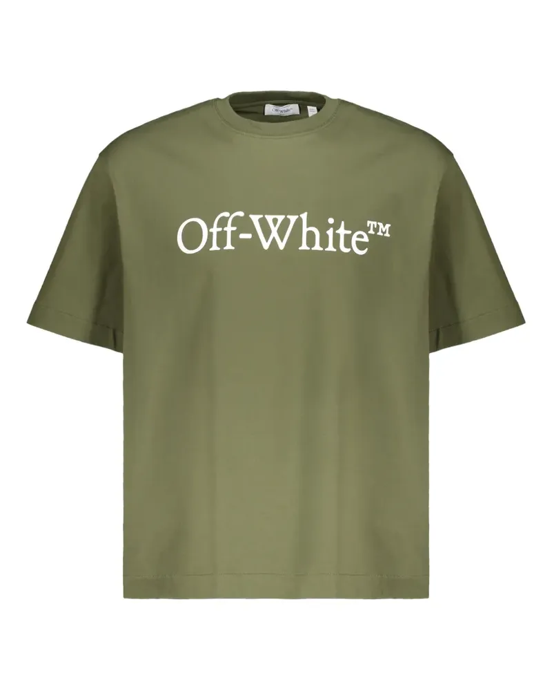 OFF-WHITE logo-print T-shirt - Grün Grün