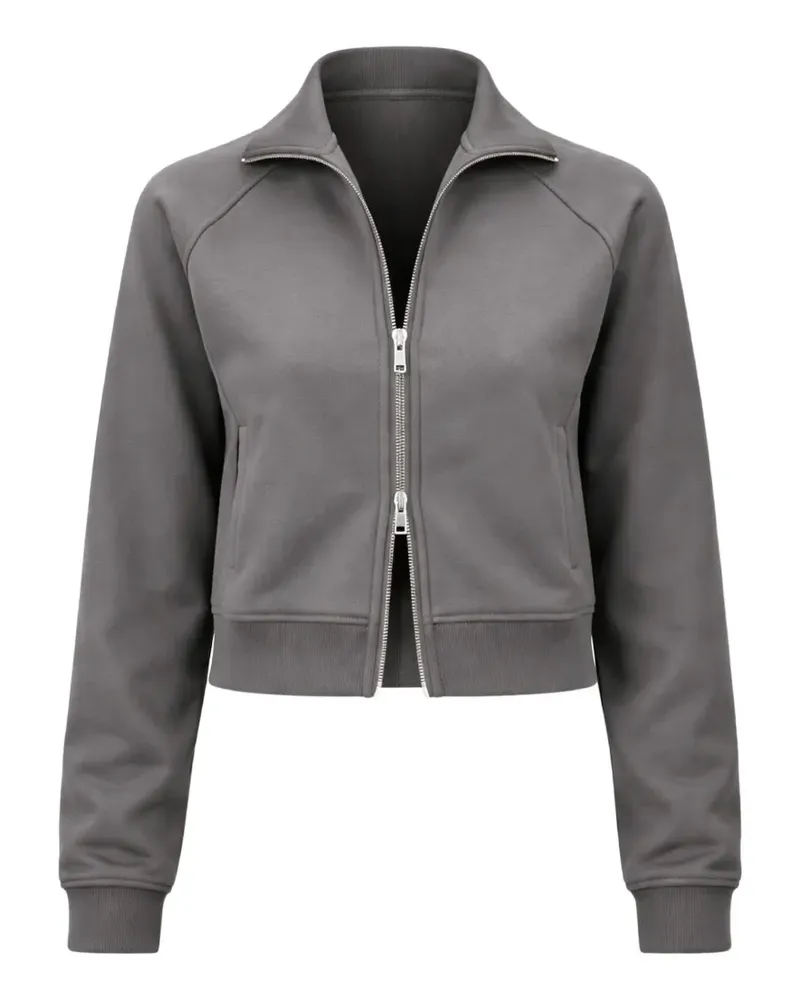 Samsøe & Samsøe zip collared top - Grau Grau