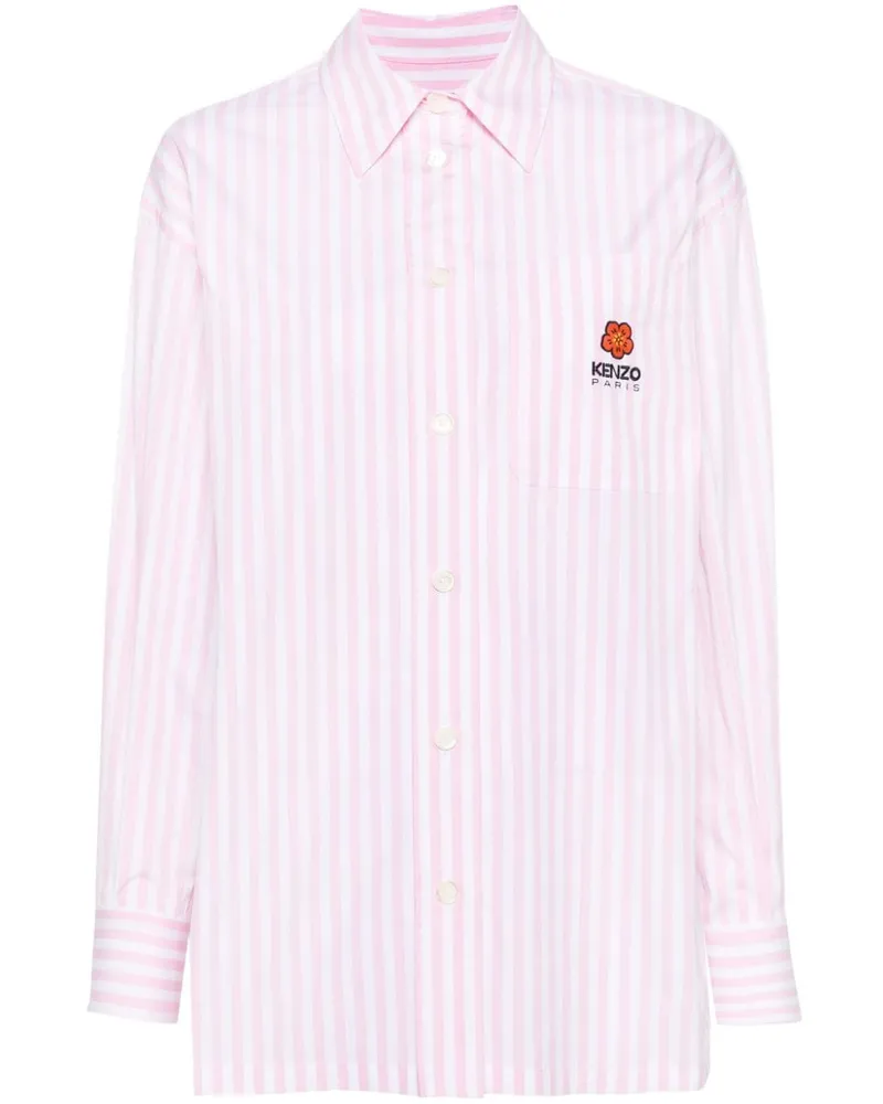 Kenzo Gestreiftes Boke 2.0 Hemd - Rosa Rosa