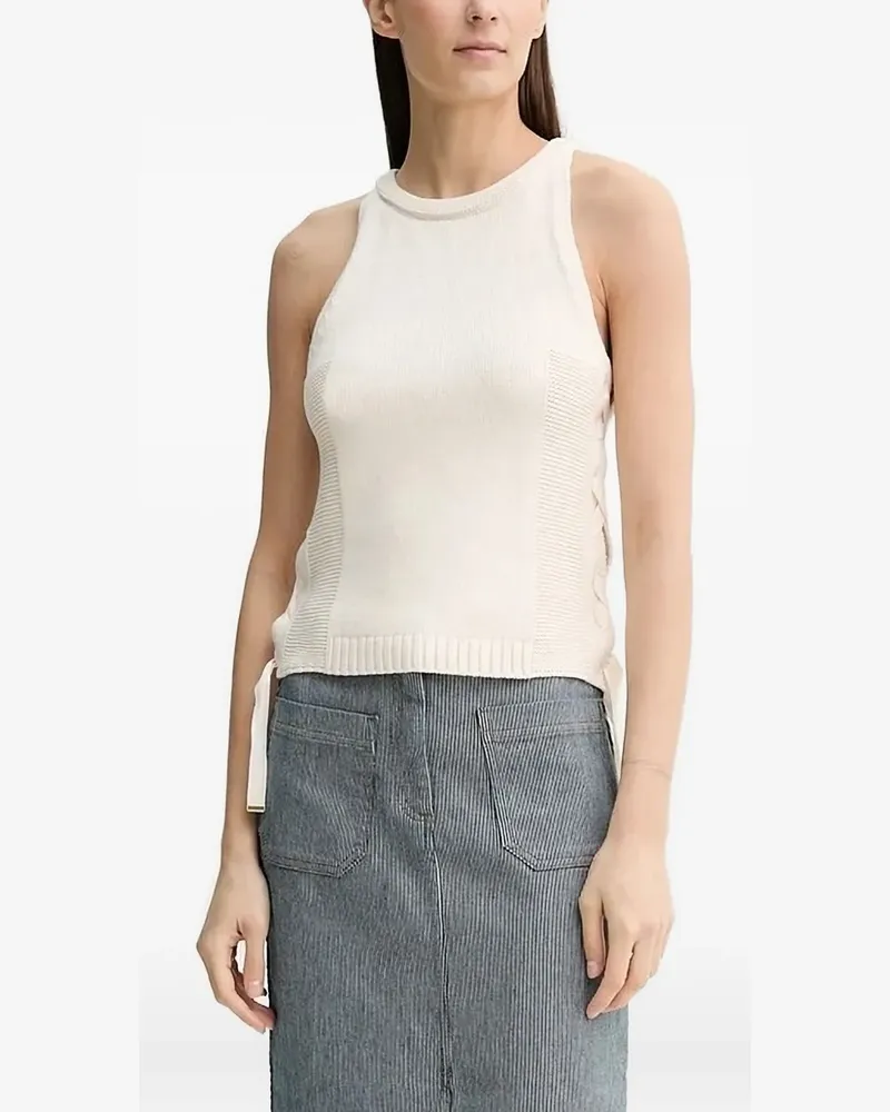 Sessùn Stricktop mit Schnürung - Nude Nude