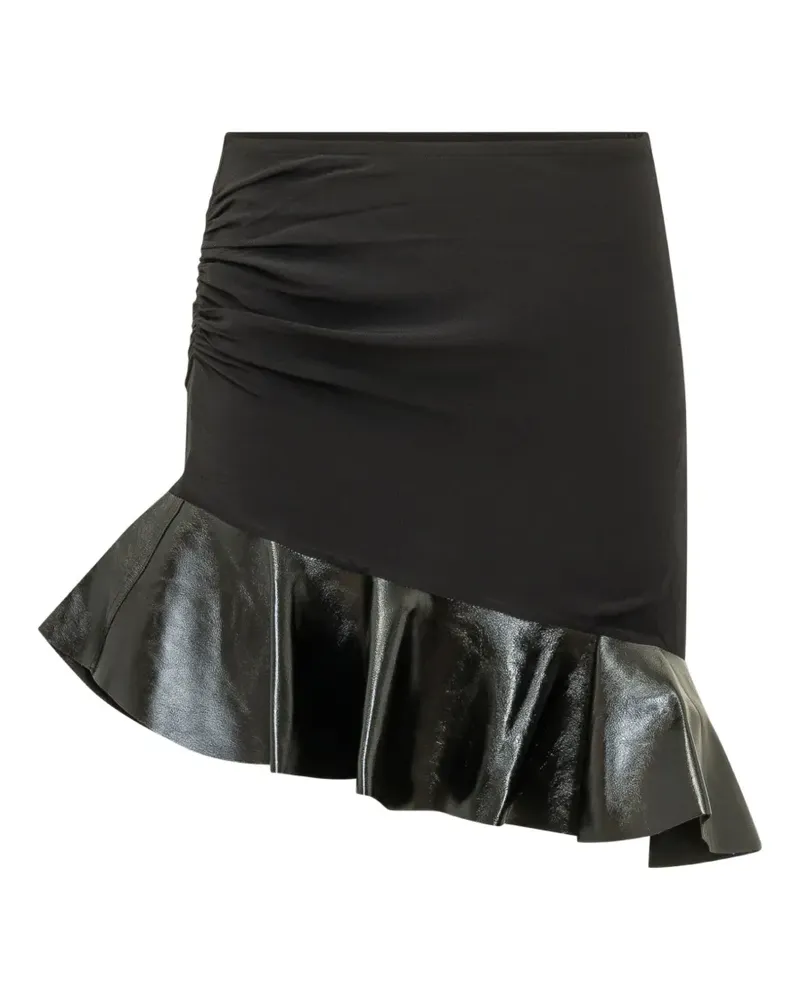 IRO Faadela ruched ruffled mini skirt - Schwarz Schwarz