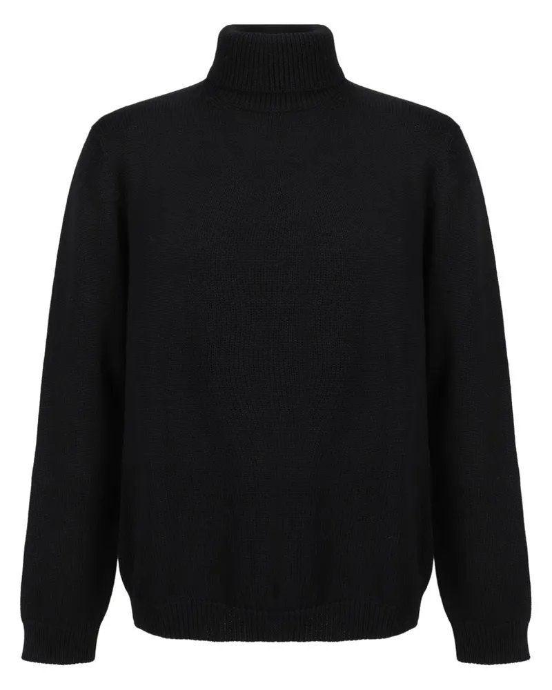 Roberto Collina Dolcevita Pullover - Schwarz Schwarz