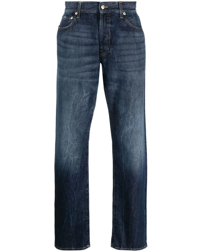 Department 5 Gerade Jeans mit Stone-Wash-Effekt - Blau Blau