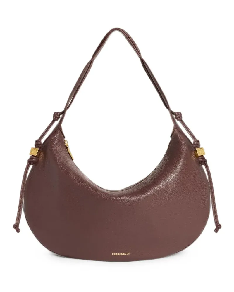 Coccinelle medium Thess leather shoulder bag - Braun Braun