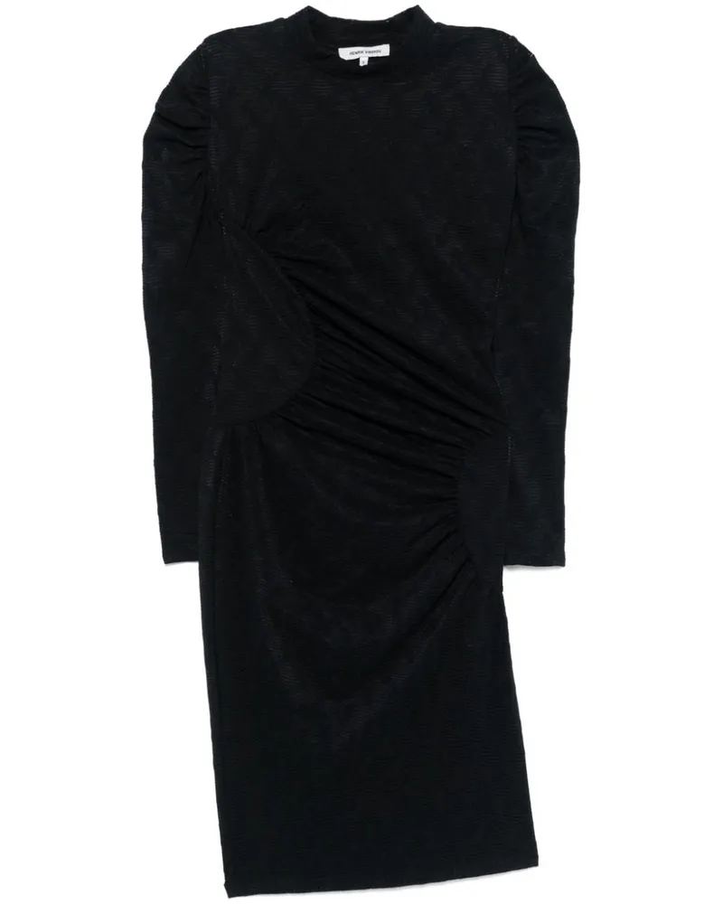 Henrik Vibskov Sun Midikleid - Schwarz Schwarz