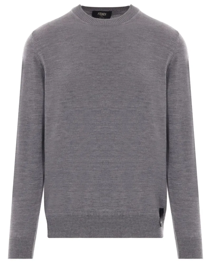 Fendi Pullover mit Rundhalsausschnitt - Grau Grau