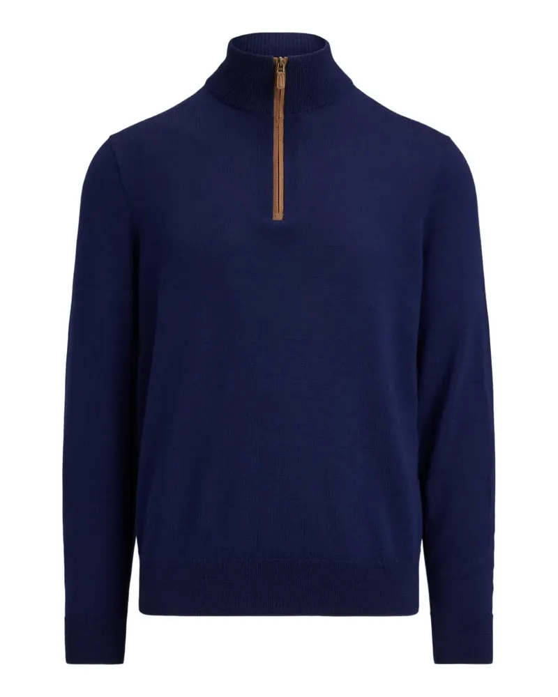 Ralph Lauren Pullover mit Reißverschluss - Blau Blau