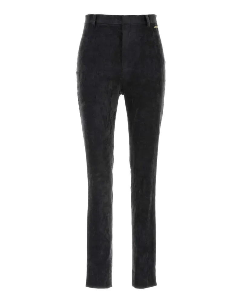 Gucci Hose aus Samtstretch - Grau Grau