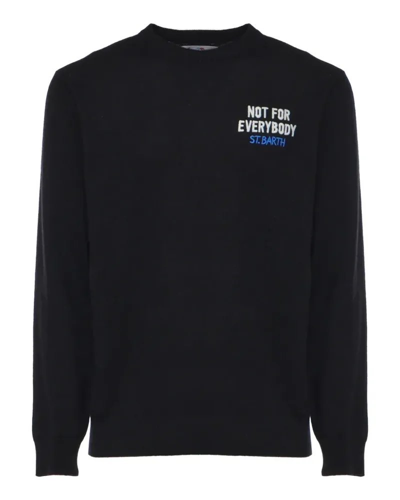 MC2 Saint Barth Heron crewneck knit sweater - Schwarz Schwarz