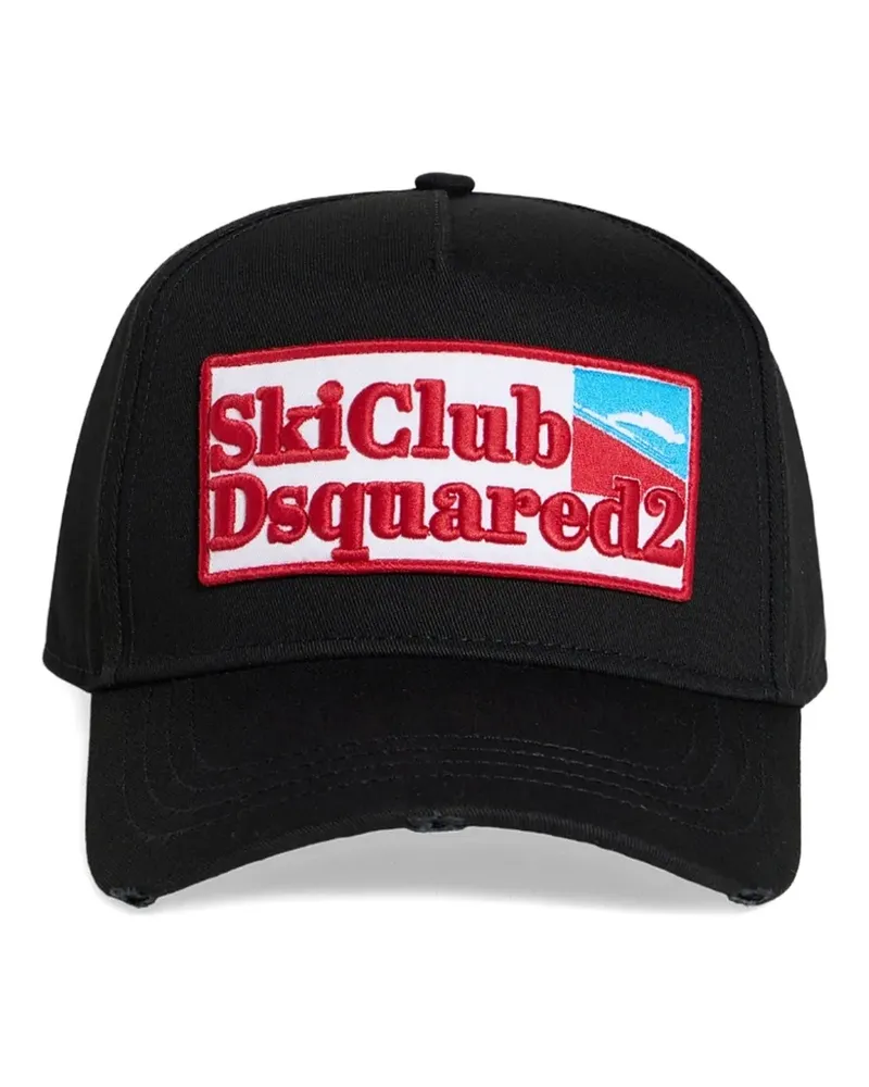 Dsquared2 Baseballkappe mit Logo-Patch - Schwarz Schwarz