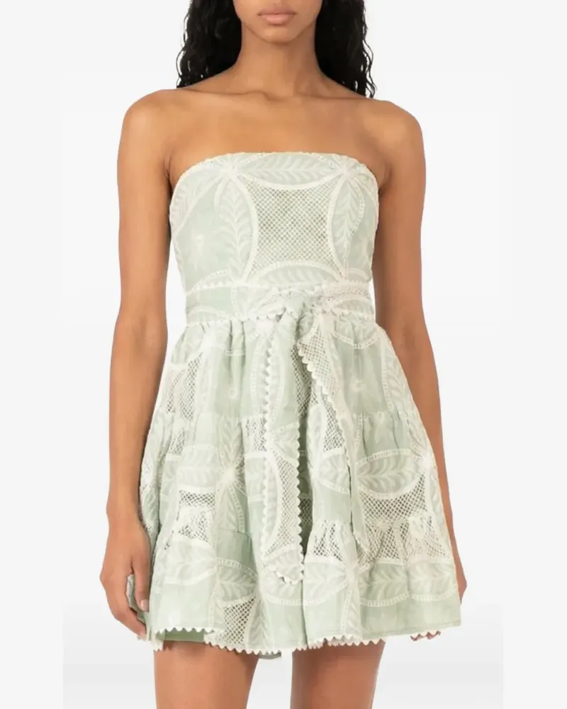 Poupette St Barth Christine Bandeau-Kleid - Grün Grün