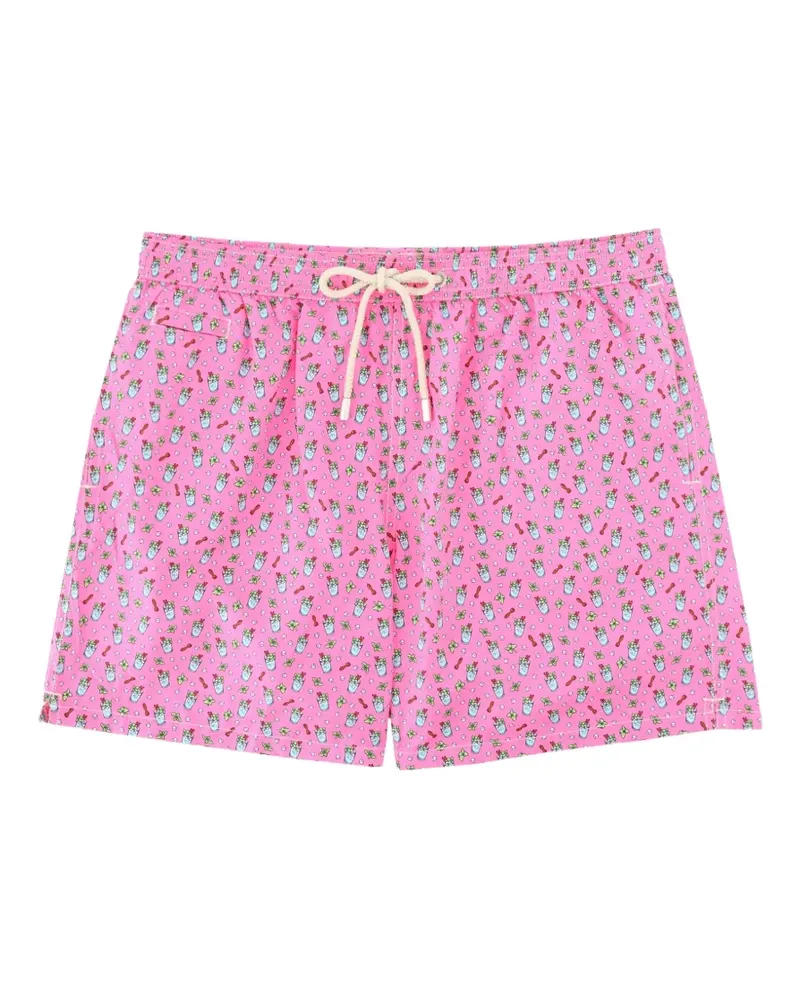 MC2 Saint Barth cocktail-print drawstring swim shorts - Rosa Rosa