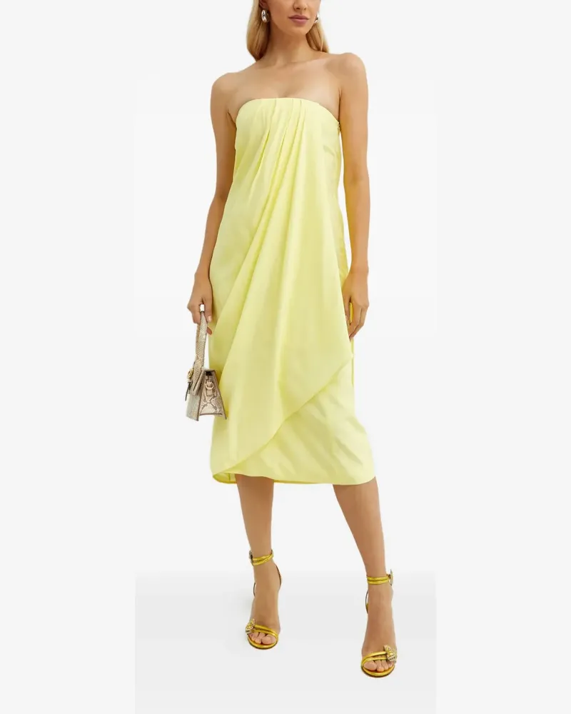GAUGE81 Onna draped midi dress - Gelb Gelb