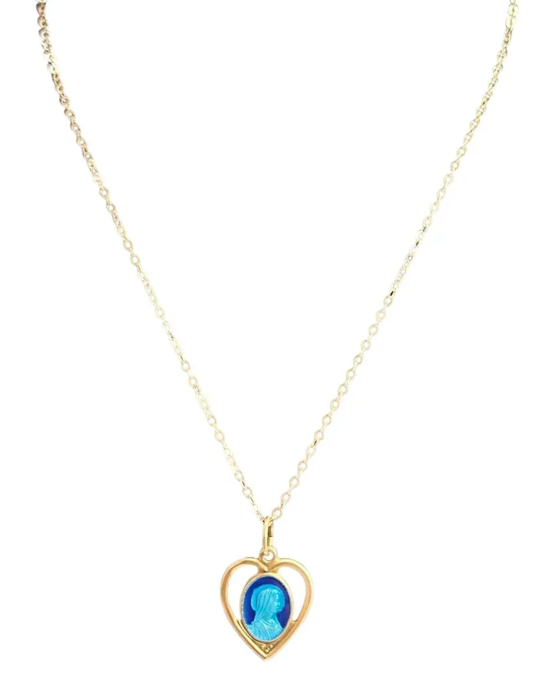 Madison Virgin Mary Halskette mit Herzanhänger - Gold Gold