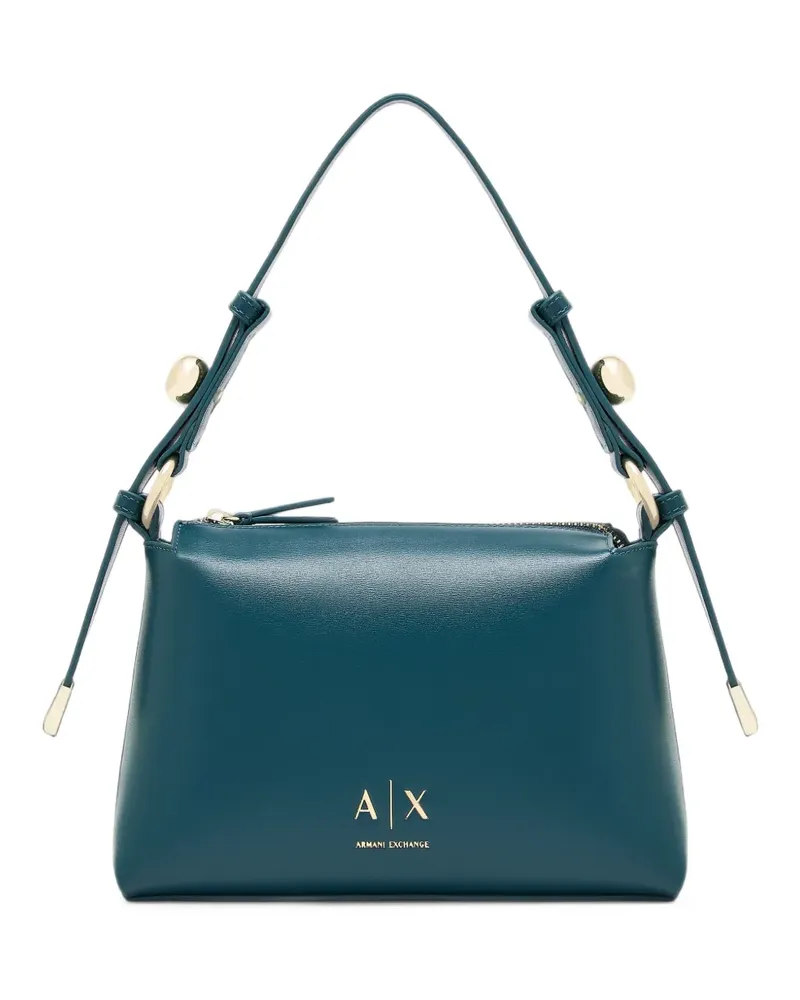Armani Exchange logo-plaque tote bag - Blau Blau