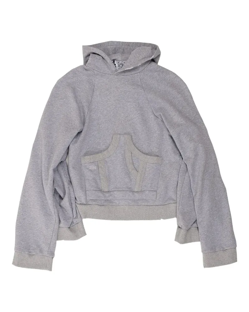 Natasha Zinko Restriction Hoodie im Layering-Look - Grau Grau