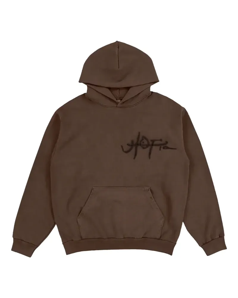 Travis Scott Utopia A2 graphic-print hoodie - Braun Braun