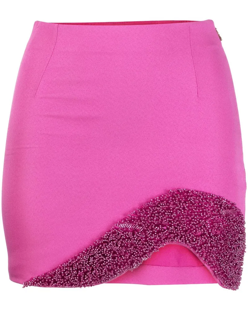 Patrizia Pepe Minirock mit hohem Bund - Rosa Rosa