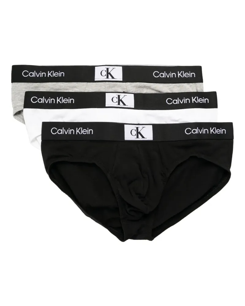 Calvin Klein Set aus drei Slips mit Logo - Mehrfarbig Mehrfarbig