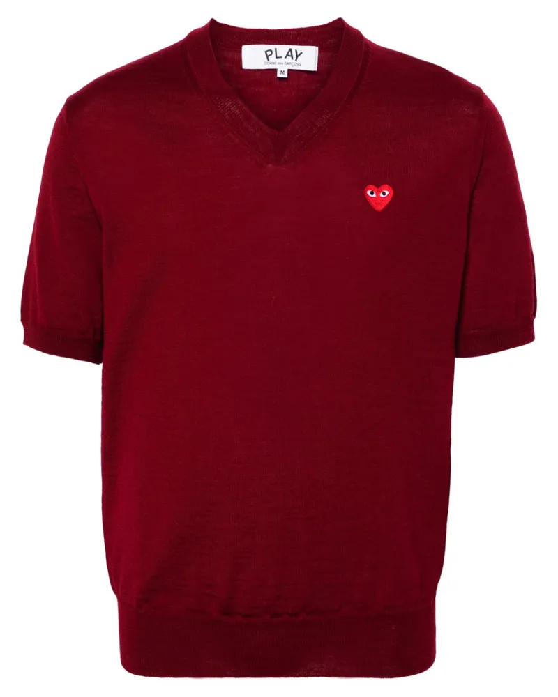 Comme des Garçons Pullover mit Herz-Patch - Rot Rot