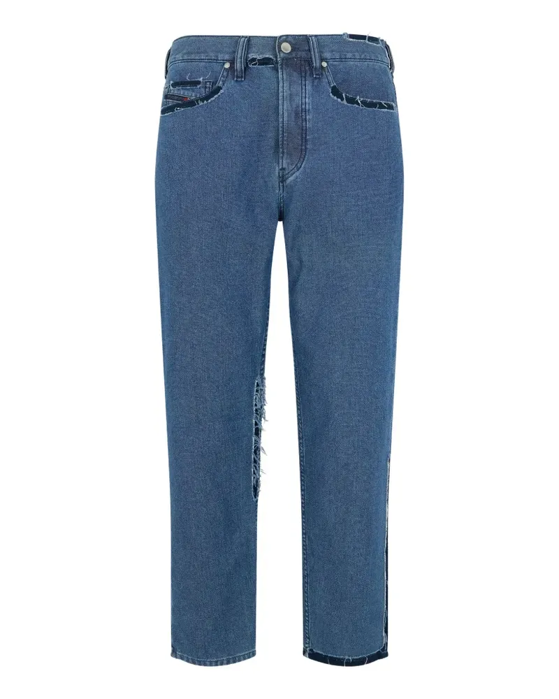 Diesel distressed straight-leg jeans - Blau Blau