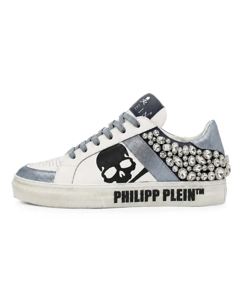 Philipp Plein low-top sneakers skull stones - Weiß Weiß