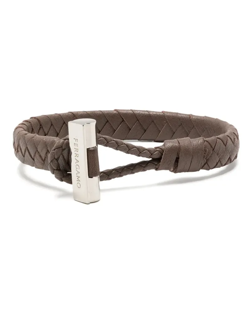 Ferragamo Armband aus Leder - Braun Braun