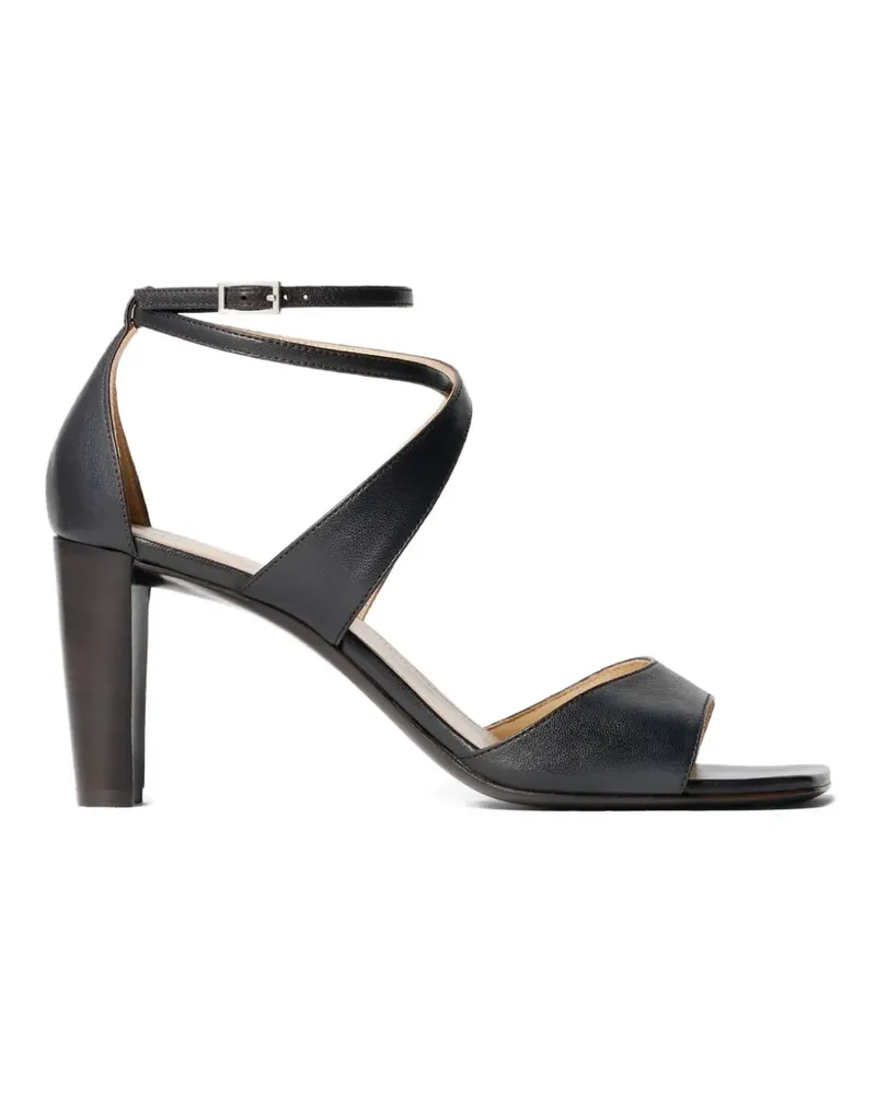 Christophe Lemaire Sandalen mit überkreuzten Riemen - Schwarz Schwarz