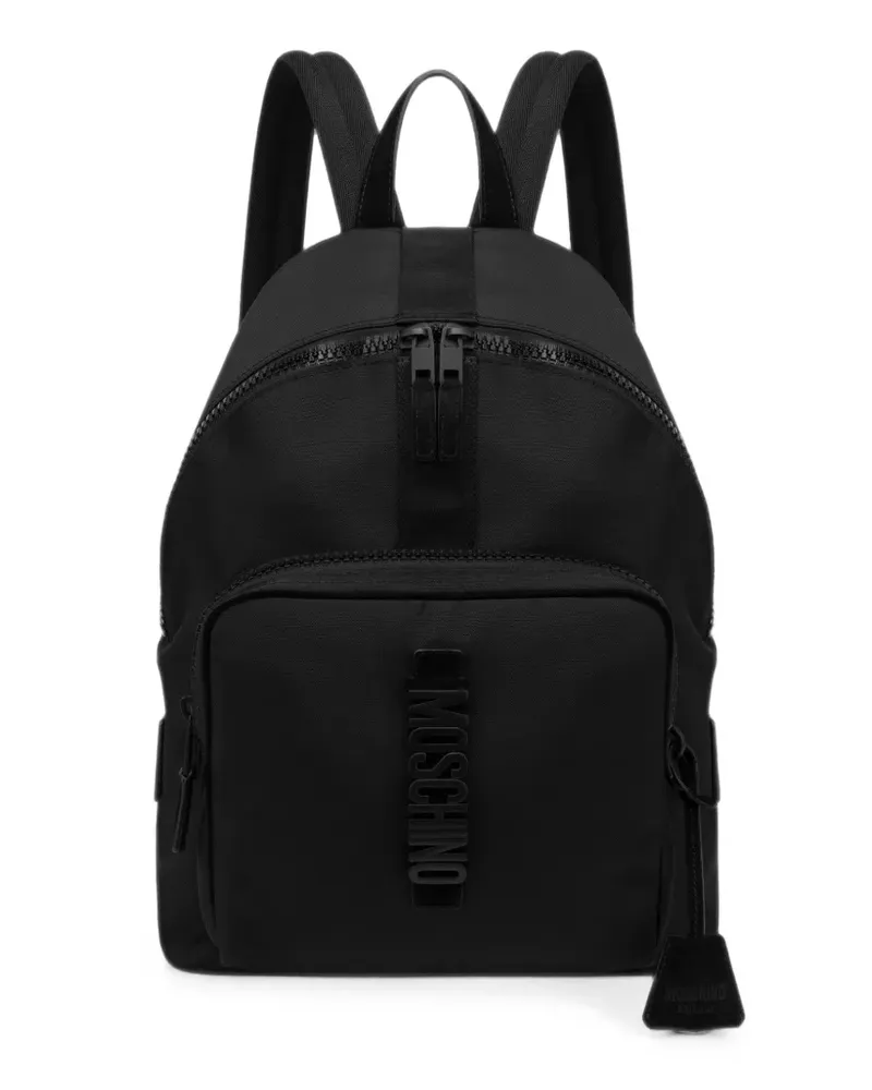 Moschino Rucksack mit Logo - Schwarz Schwarz