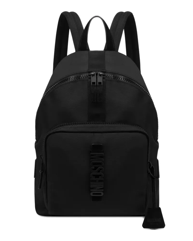 Moschino Rucksack mit Logo - Schwarz Schwarz