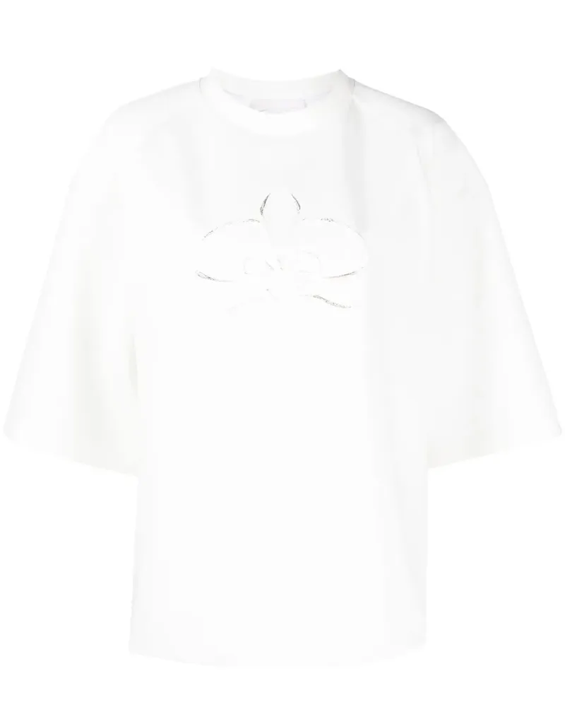 Genny T-Shirt mit Stickerei - Weiß Weiß