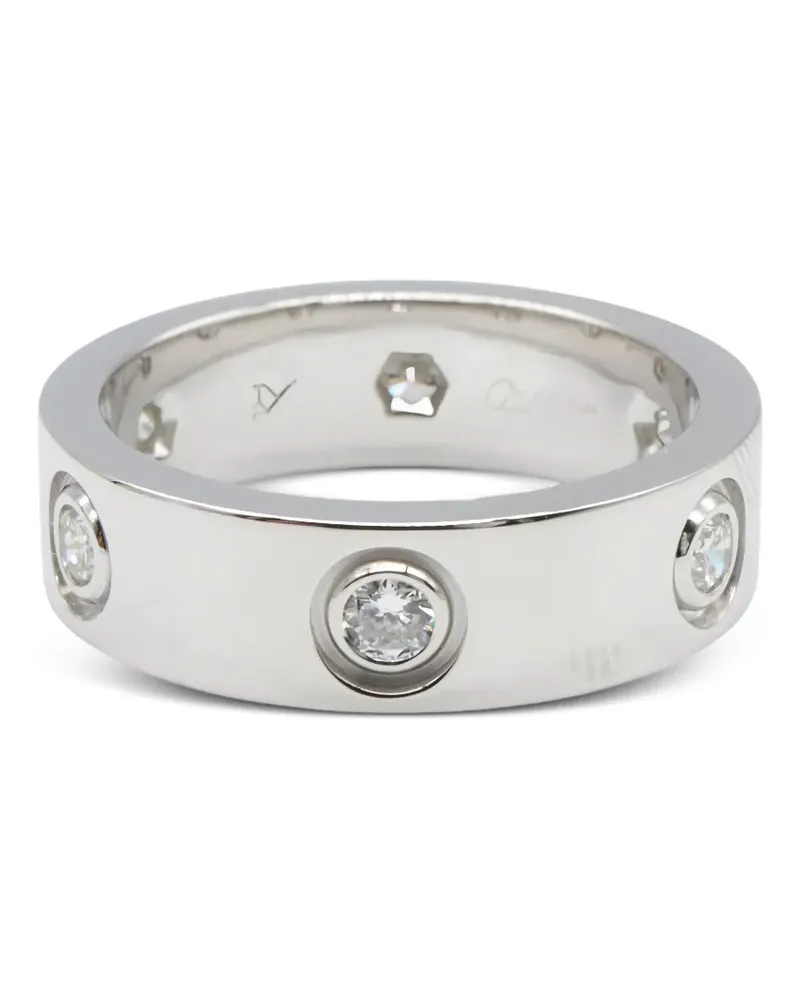 Cartier 2010 Love Ring mit Diamanten - Silber Silber