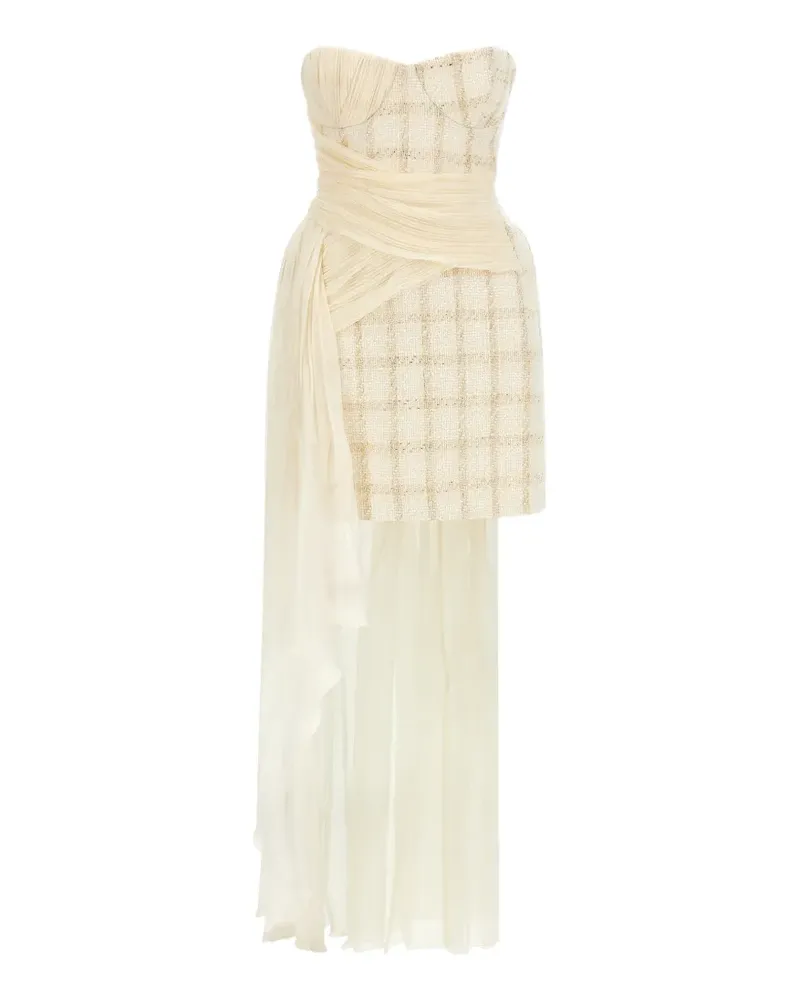 Elisabetta Franchi Minikleid aus Tweed - Nude Nude