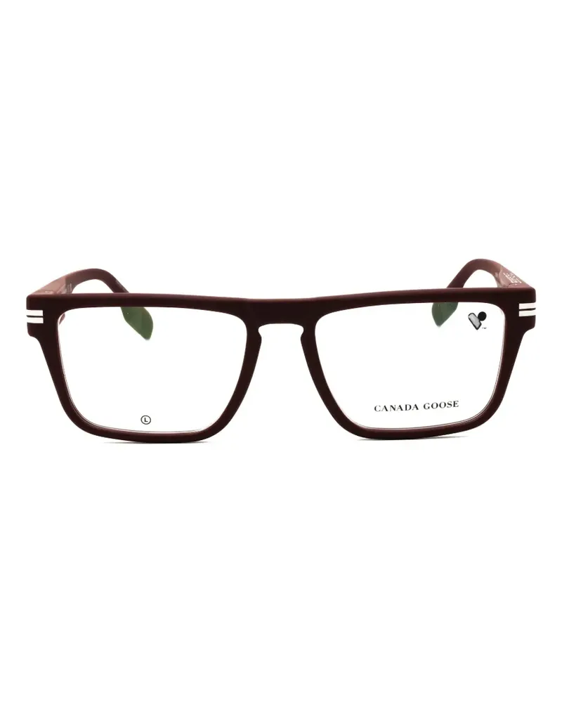 Canada Goose rectangle-frame glasses - Rot Rot
