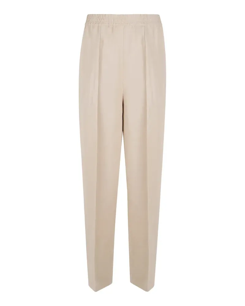 Fabiana Filippi elasticated-waistband pleated trousers - Nude Nude