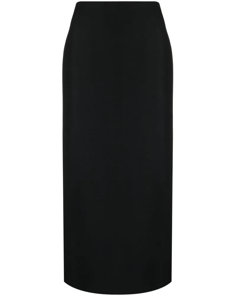 Valentino Garavani Midirock mit Schlitz - Schwarz Schwarz