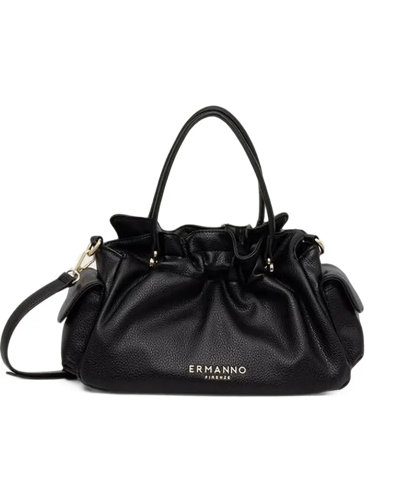 Ermanno Scervino Mini Tote Bag mit Magnetverschluss - Schwarz Schwarz