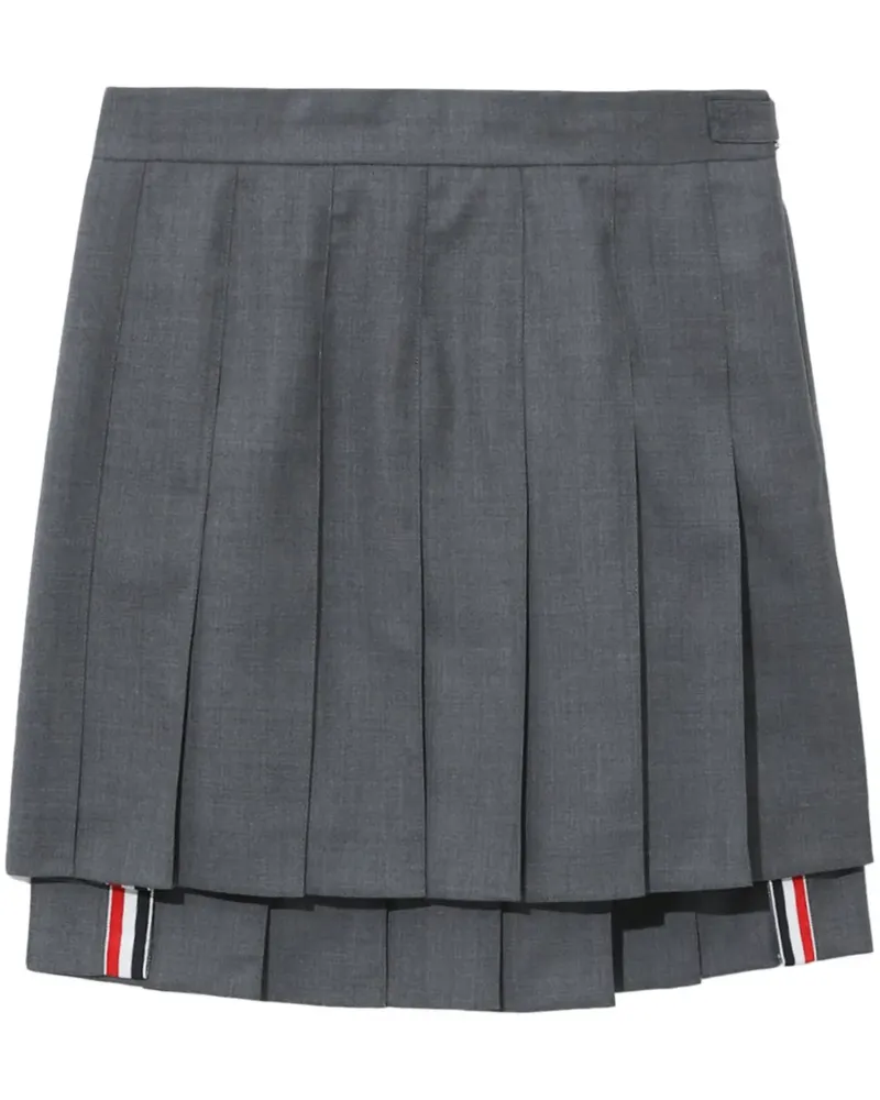 Thom Browne Minirock mit Falten - Grau Grau