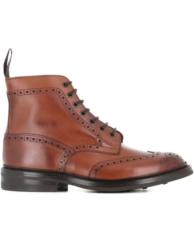 Tricker's Stow Stiefel mit Budapester - Braun Braun