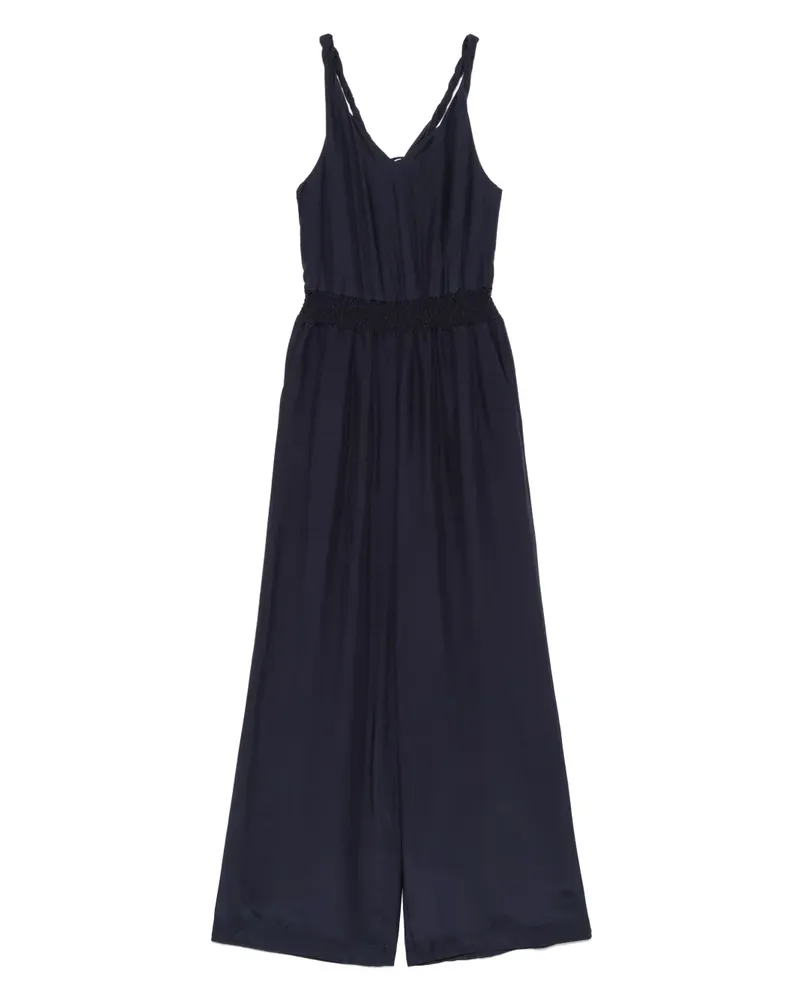 Patrizia Pepe Krepp-Jumpsuit - Blau Blau
